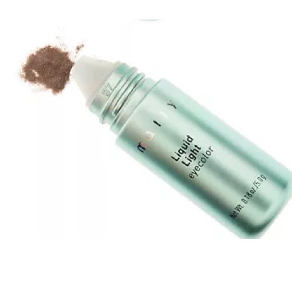 Mally Liquid Light Eyecolor Eyeshadow Brown 0.18oz Lot of 2 Powder Cream New